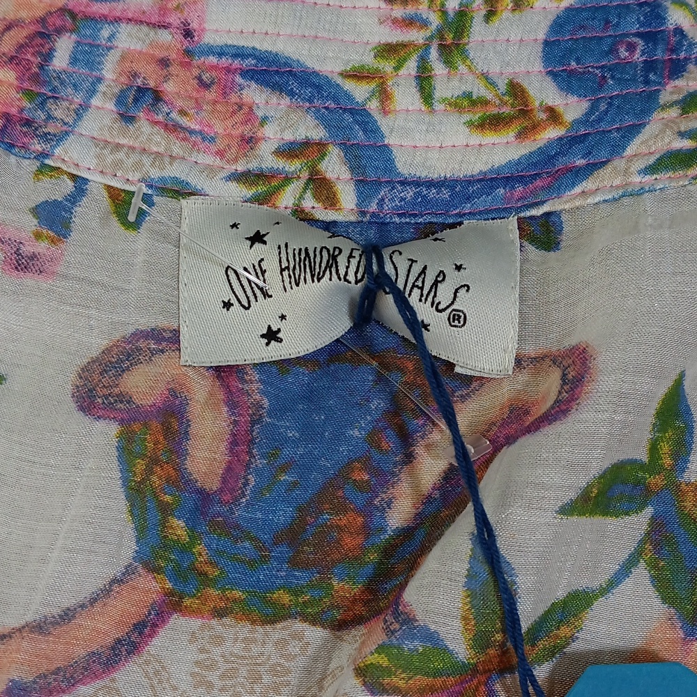 ONE HUNDRED STARS..SHORT KIMONO...OS - Picture 6 of 10